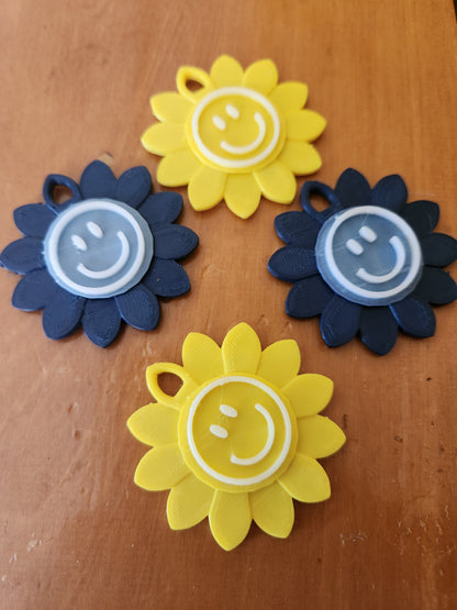 Adorable 2PC Stanley 3d Keychain Sunflower