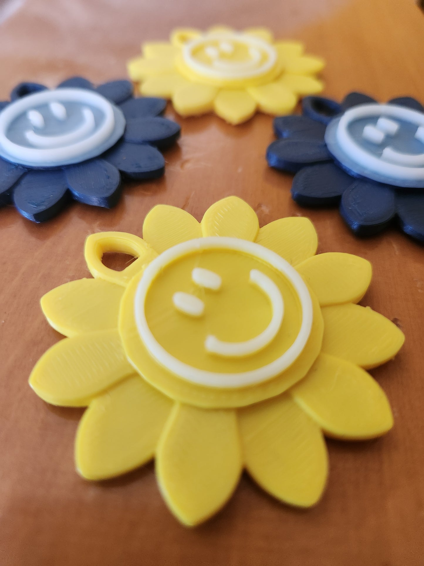 Adorable 2PC Stanley 3d Keychain Sunflower