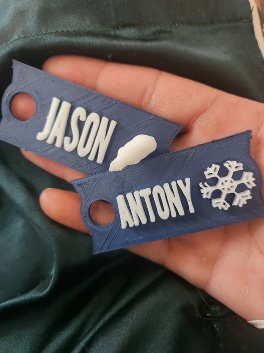 2x Customized 3D Stanley Cup Name Plate / Tag